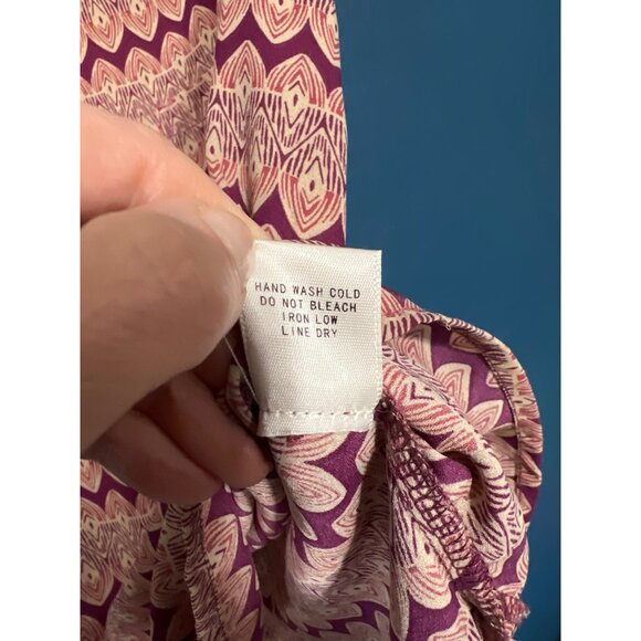 Geometric Print Cap Sleeve Blouse Small - Picture 5 of 7